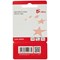 5 Star Standard Index Flags, 50 Sheets per Pad, 25x45mm, Red, Pack of 5