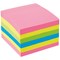 5 Star Extra Sticky Notes, 76x76mm, Assorted Neon, Pack of 6 x 90 Notes