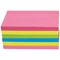 5 Star Extra Sticky Notes, 76x127mm, Assorted Neon, Pack of 6 x 90 Notes