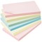 5 Star Extra Sticky Notes, 76x127mm, Assorted Pastel, Pack of 6 x 90 Notes