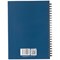 5 Star Hard Cover Wirebound Notebook, A5, Ruled, 140 Pages, Indigo, Pack of 5