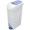 Pedal Operated Sanitay Bin, 20 Litre, White/Blue