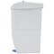 Pedal Operated Sanitay Bin, 20 Litre, White/Blue