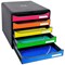 Exacompta Big Box Plus Drawer Set with 5 Drawers, A4+, Multicoloured