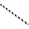 Striped Paper Straw, 200mm x 6mm, Black & White, Pack of 5000