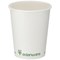 Edenware Single Wall PLA Lined Coffee Cup, 8oz, White, Pack of 1000