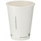 Edenware Single Wall PLA Lined Coffee Cup, 12oz, White, Pack of 1000