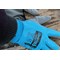 Glovezilla Latex Fully Coated Water Resistant Gloves, Blue, Medium, Pack of 10