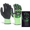 Glovezilla Glow In The Dark Foam Nitrile Gloves, Green, Large