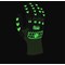 Glovezilla Glow In The Dark Foam Nitrile Gloves, Green, Large