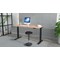 Air 1200mm Slim Rectangular Height-Adjustable Desk, Black Leg, Beech