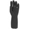 Shield Industrial Rubber Gloves, Size 10/Extra Large, Black