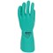 Polyco Nitri-Tech III Flock Lined Nitrile Synthetic Rubber Gloves, Extra Large, Green