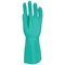 Polyco Nitri-Tech III Flock Lined Nitrile Synthetic Rubber Gloves, Extra Large, Green