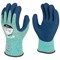 Polyflex Eco Latex Palm Coated Gloves, Medium, Green and Blue, Pack of 10