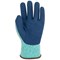 Polyflex Eco Latex Palm Coated Gloves, Medium, Green and Blue, Pack of 10