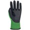 Polyco Polyflex Eco Cut Nitrile Palm Coated Hydrophobic Treated Gloves, Medium, Green and Black, Pack of 10