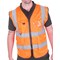 Beeswift Executive Mesh Waistcoat, Orange, XL