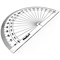 Helix 10cm 180 Degree Protractor, Clear, Pack of 50