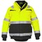 Hydrowear Morpeth Multi Cvc Waterproof High Visibility Fixed Lining Pilot Jacket, Saturn Yellow & Black, Large