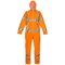 Hydrowear Norg Multi Hydrosoft Flame Retardant Anti-Static High Visibility Waterproof Coverall, Orange, Large