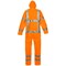 Hydrowear Norg Multi Hydrosoft Flame Retardant Anti-Static High Visibility Waterproof Coverall, Orange, Large