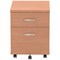 Impulse 2 Drawer Mobile Pedestal, Beech