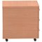 Impulse 3 Drawer Mobile Pedestal, Beech