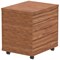 Impulse 2 Drawer Mobile Pedestal, Walnut