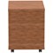 Impulse 2 Drawer Mobile Pedestal, Walnut