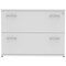 Impulse 2-Drawer Side Filer - White