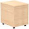 Impulse 2 Drawer Mobile Pedestal, Maple