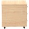 Impulse 3 Drawer Mobile Pedestal, Maple