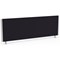 Impulse Evolve Desk Screen, 1200x400mm, Silver Frame, Black