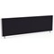 Impulse Evolve Desk Screen, 1400x400mm, Silver Frame, Black