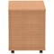 Impulse 3 Drawer Mobile Pedestal, Oak