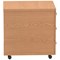 Impulse 3 Drawer Mobile Pedestal, Oak