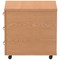 Impulse 3 Drawer Mobile Pedestal, Oak