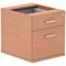 Impulse Fixed 2 Drawer Pedestal, Beech