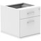 Impulse Fixed 2 Drawer Pedestal, White