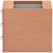 Impulse Fixed 3 Drawer Pedestal, Beech