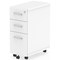 Impulse Slim 3 Drawer Mobile Pedestal, White