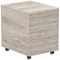 Impulse Mobile 3 Drawer Pedestal - Grey Oak