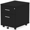 Impulse 2 Drawer Mobile Pedestal, Black