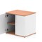 Impulse Two-Tone Desk High Cupboard, 1 Shelf, 730mm High, Beech and White