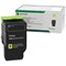 Lexmark Return Programme 2.3K Toner Cartridge High Yield Yellow C232HY0