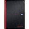 Black n' Red Hardback Casebound Recycled Notebook, A4, Ruled, 192 Pages, Pack of 2