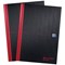 Black n' Red Hardback Casebound Recycled Notebook, A4, Ruled, 192 Pages, Pack of 2