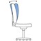 Eclipse Plus II Operator Chair, Blue, With Height Adjustable Arms