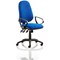 Eclipse Plus XL Operator Chair, Blue, With Fixed Height Loop Arms